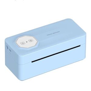 Blue Thermal Label Printer